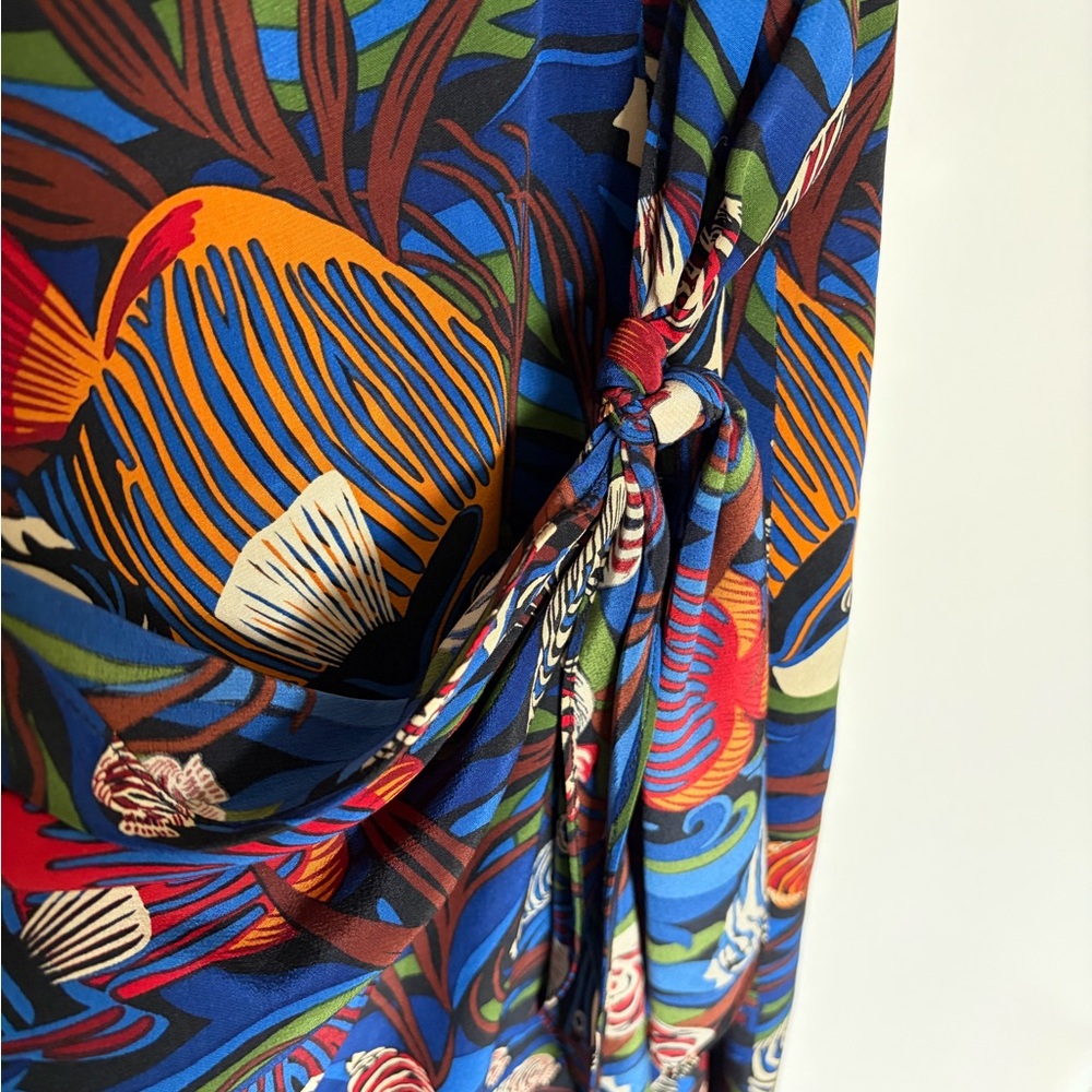 Neiman Marcus Multicolor Abstract Pattern Dress - image 5